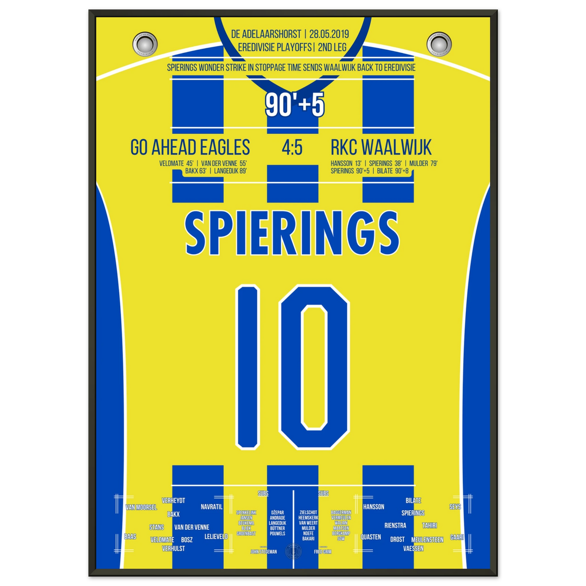 Spierings sends Waalwijk into the top division in dramatic play-off final