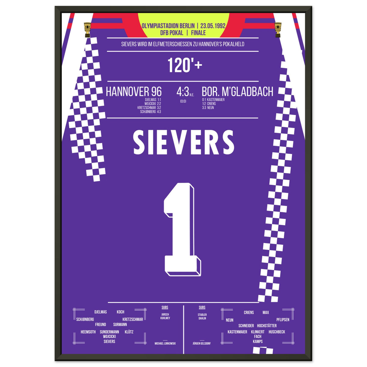 Sievers devient le héros de la Coupe de Hanovre en 1992