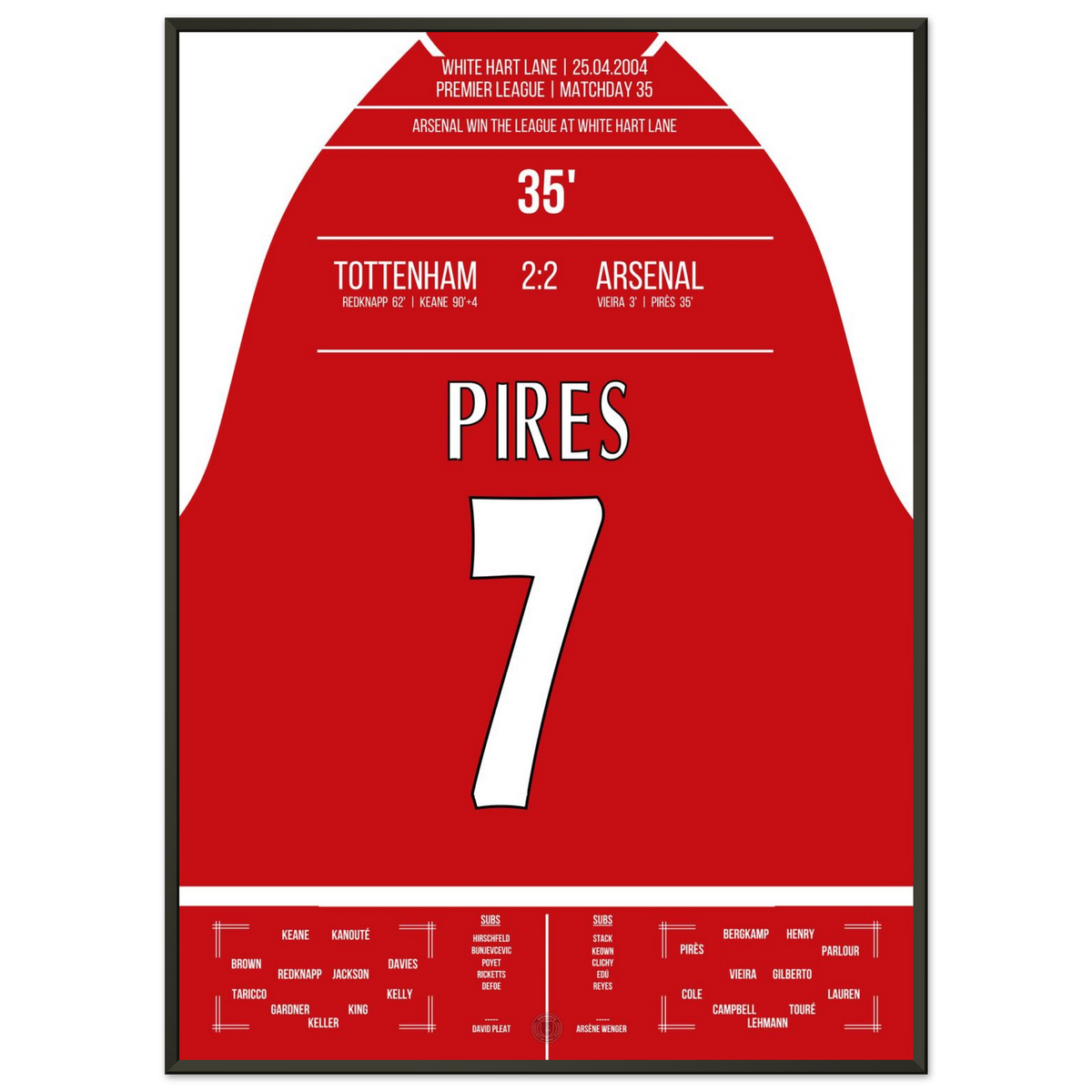 Pires' Goal During the Title Win at White Hart Lane 2004