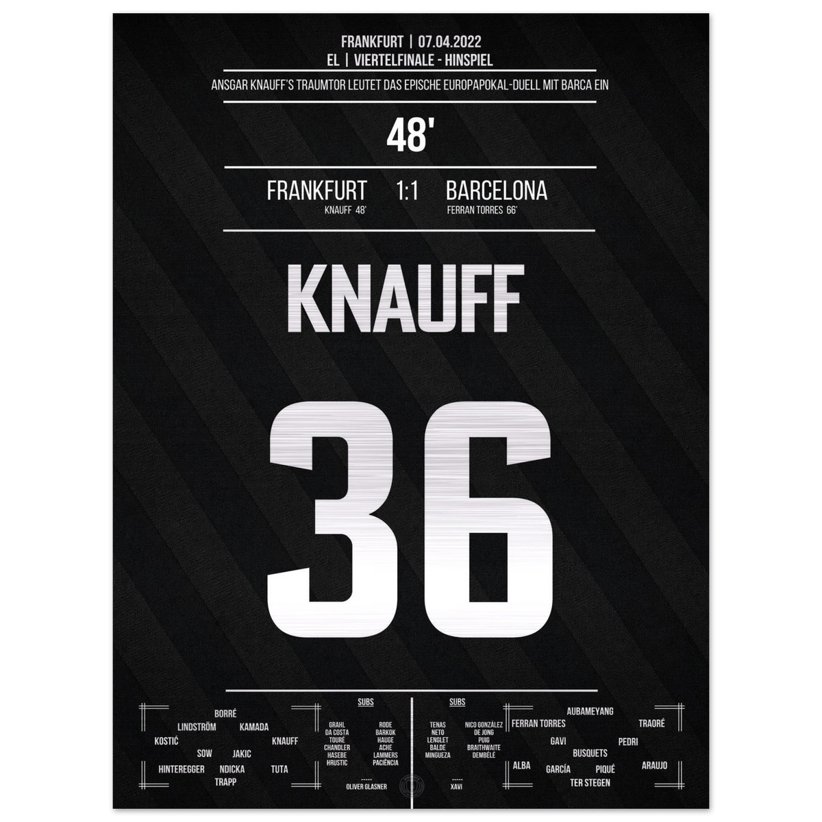 Knauff's Traumtor gegen Barcelona – Metal Edition