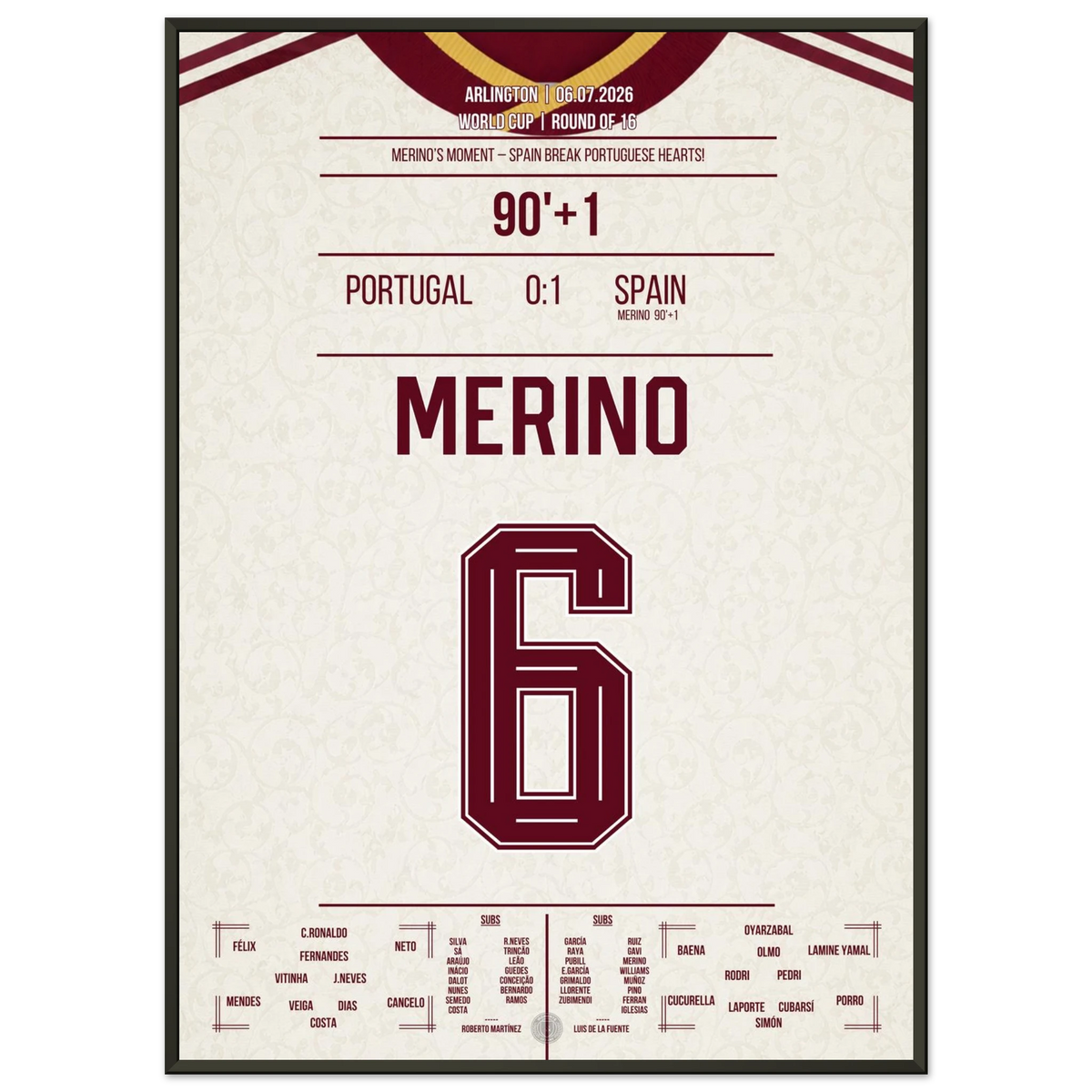 Merino trascina la Spagna ai quarti di finale nel recupero