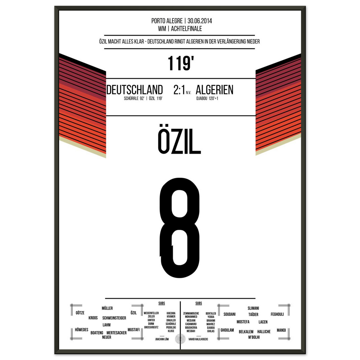 Özil libera la Germania ai supplementari!