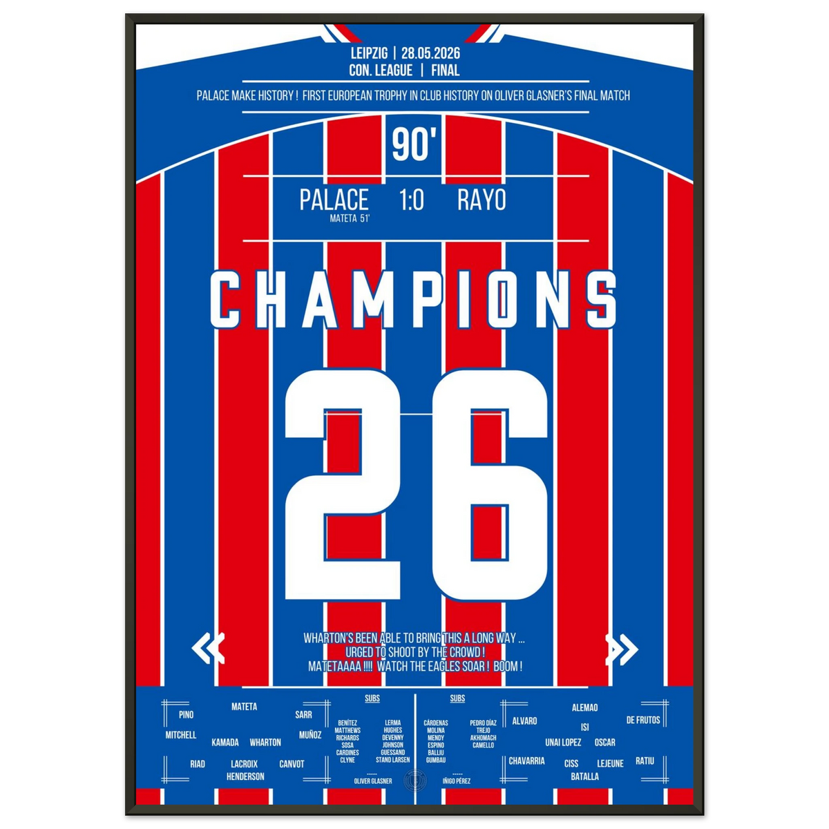 Palace conquiert l'Europe avec la première victoire en Coupe d'Europe de l'histoire du club