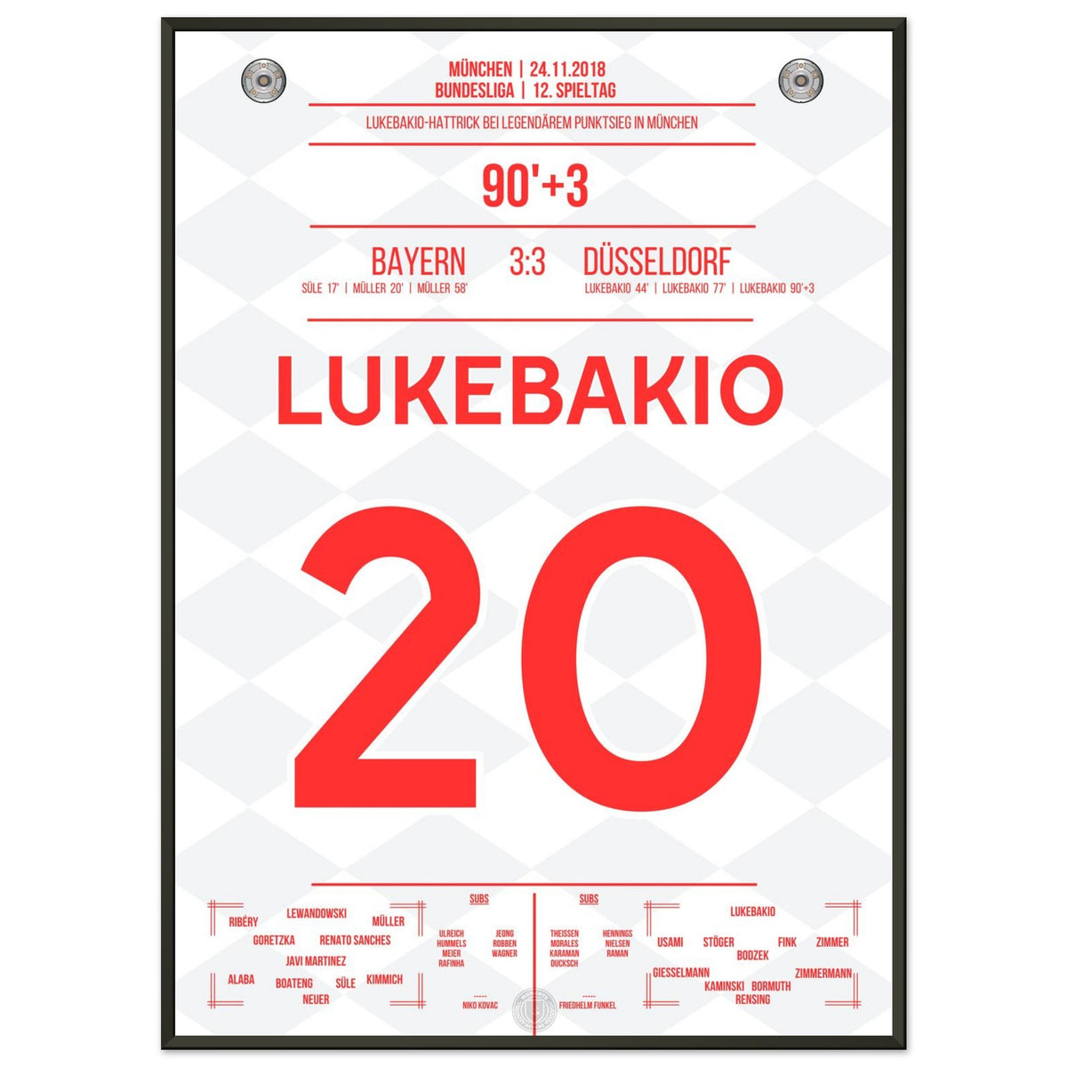 La tripletta di Lukebakio contro il Bayern nel 2018