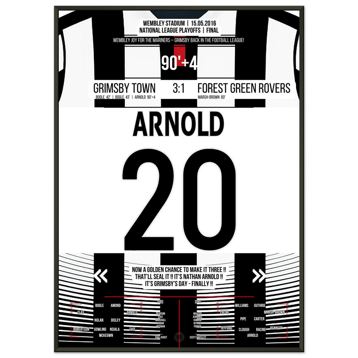 Arnold scores and Grimsby return to the EFL