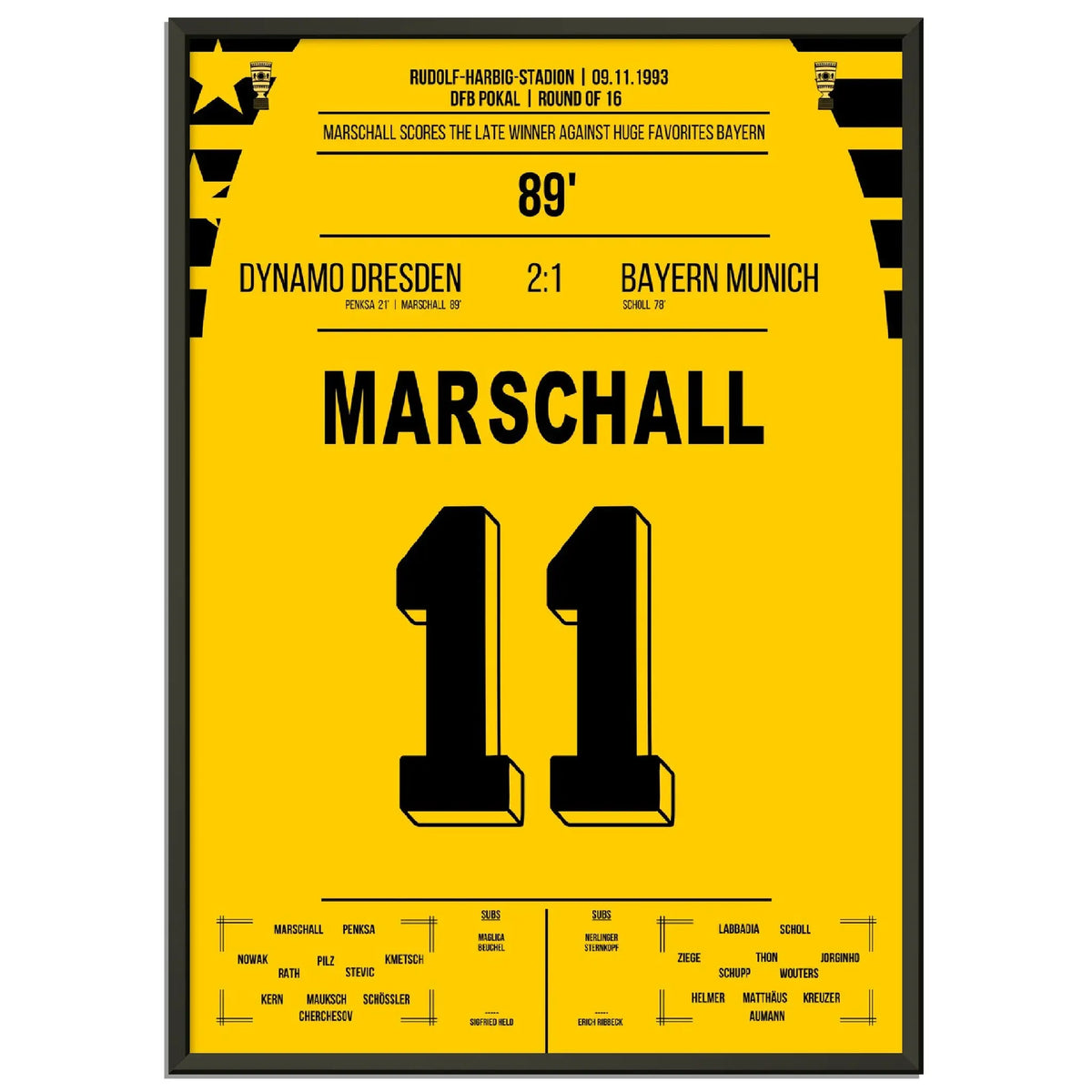 Cup Sensation by Marschall - Dresden Beat Bayern in the 1993 Cup Round of 16