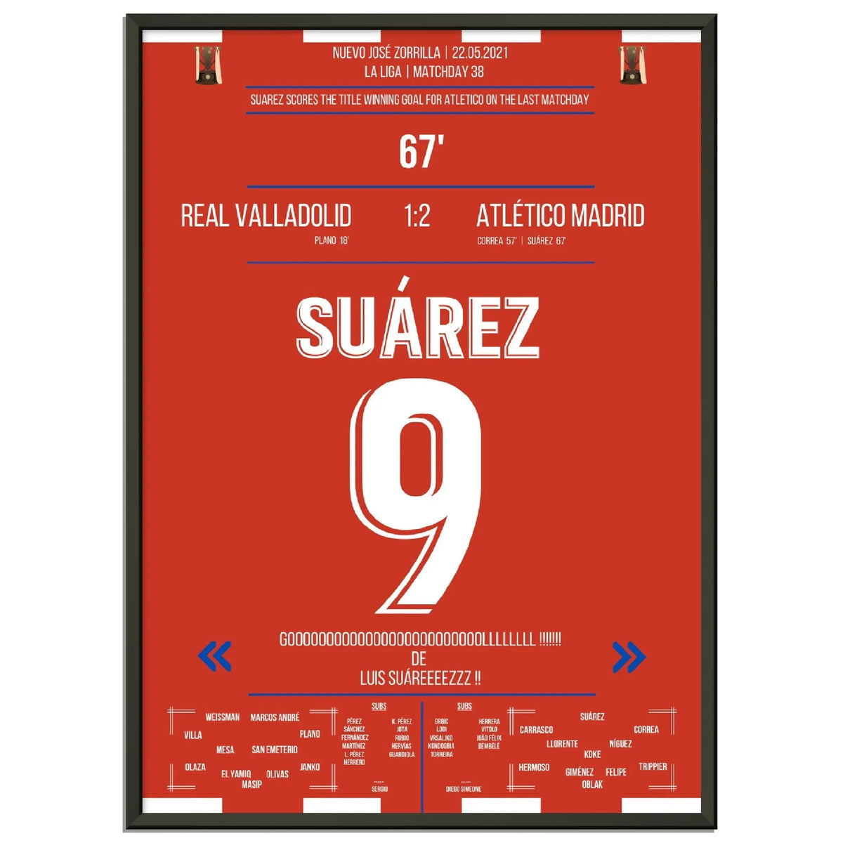 Suárez offre le titre avec un but décisif à la dernière journée