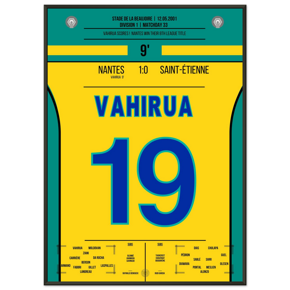 Vahirua and the goal that sealed the title for Nantes in 2001