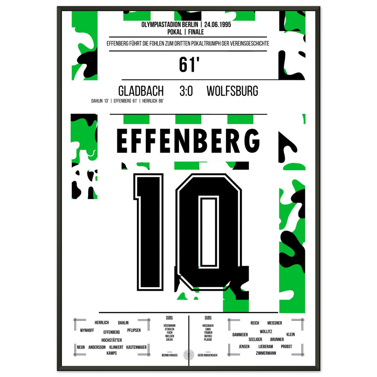 Effenberg per il 2:0 nella vittoria in Coppa contro il Wolfsburg nel 1995