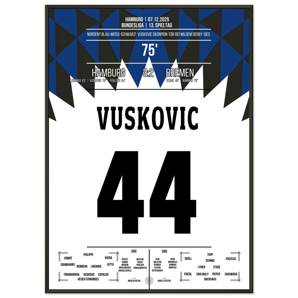 Vuskovic's scorpion kick goal in the North Derby win
