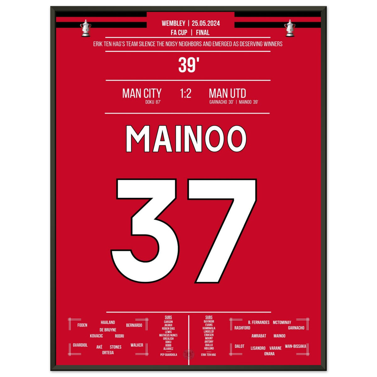 Mainoo trifft bei United's FA Cup Sieg
