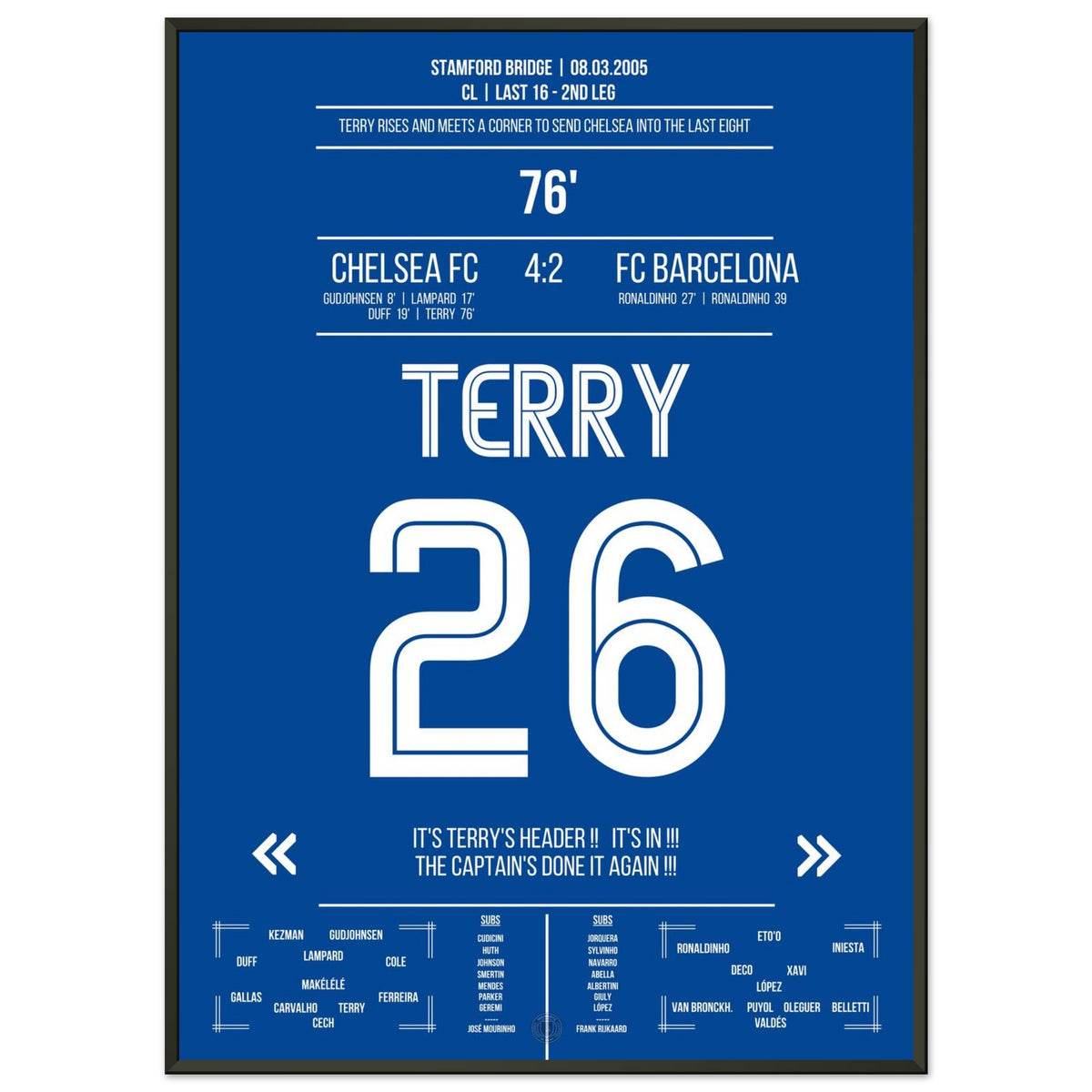 Le but décisif de Terry contre Barcelone