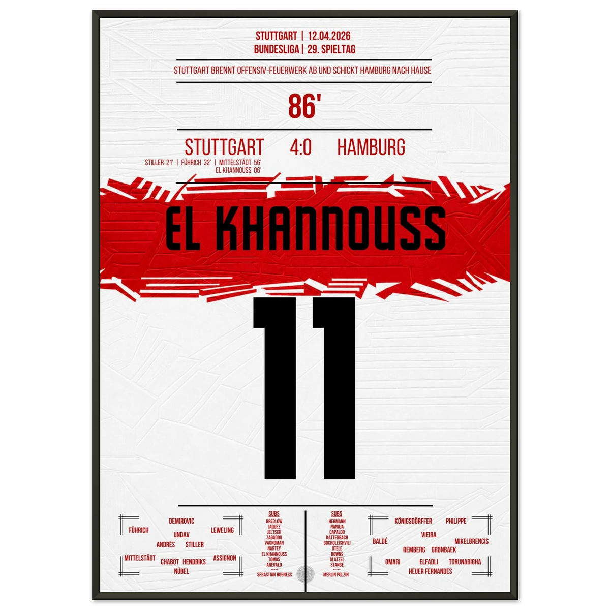 El Khannouss trifft bei Stuttgarter Machtdemonstration gegen Hamburg