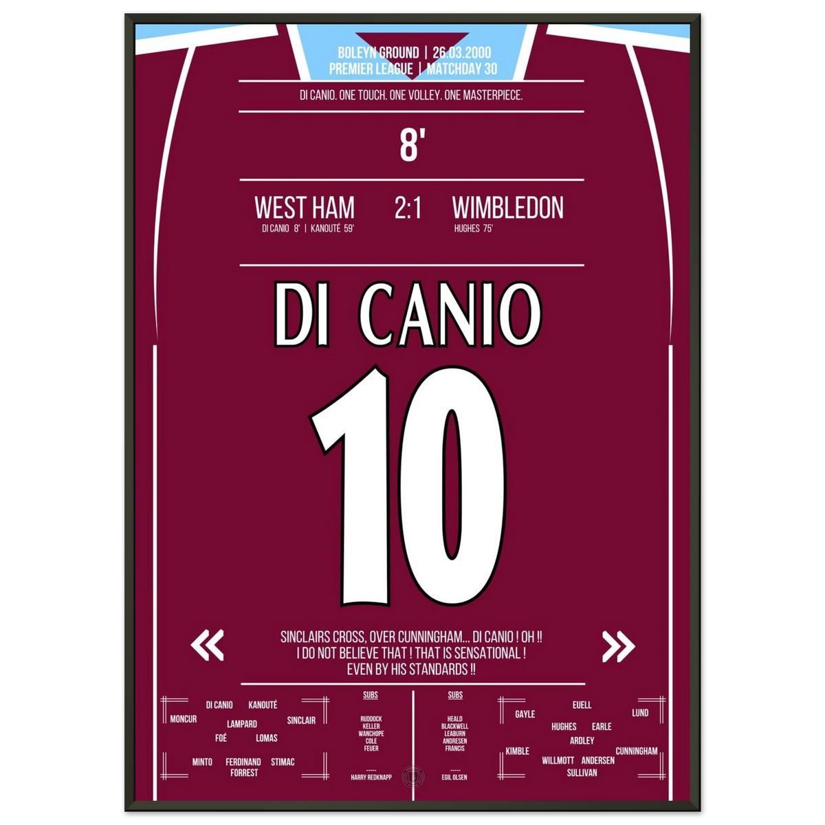 Di Canio's magischer Volley gegen Wimbledon