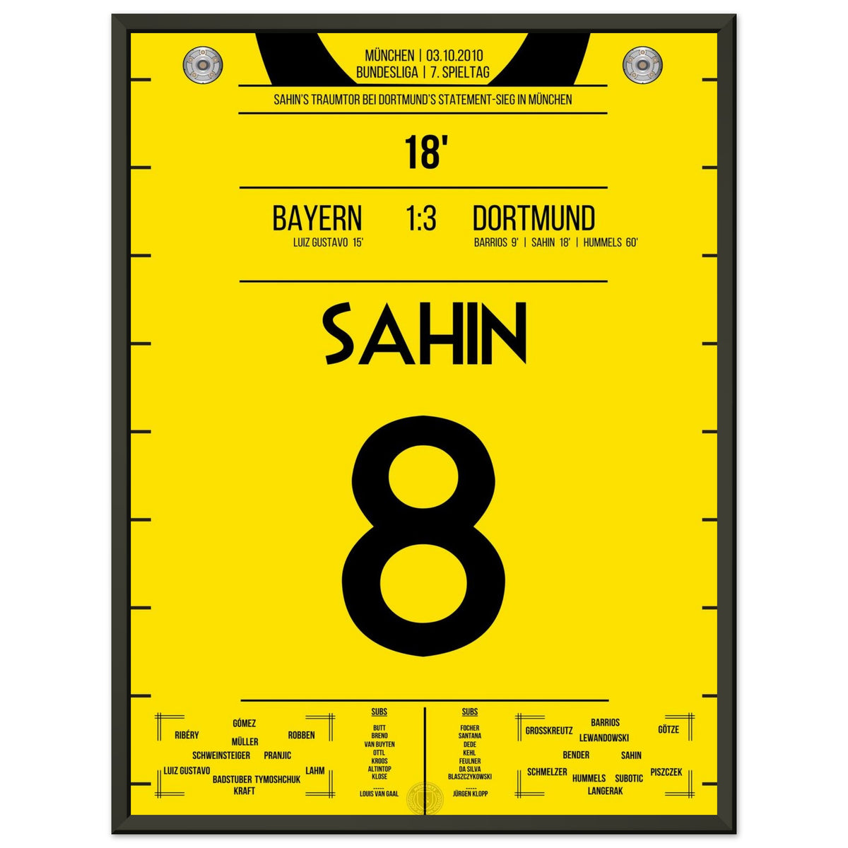 Le but rêvé de Sahin lors de la victoire à Munich 2010