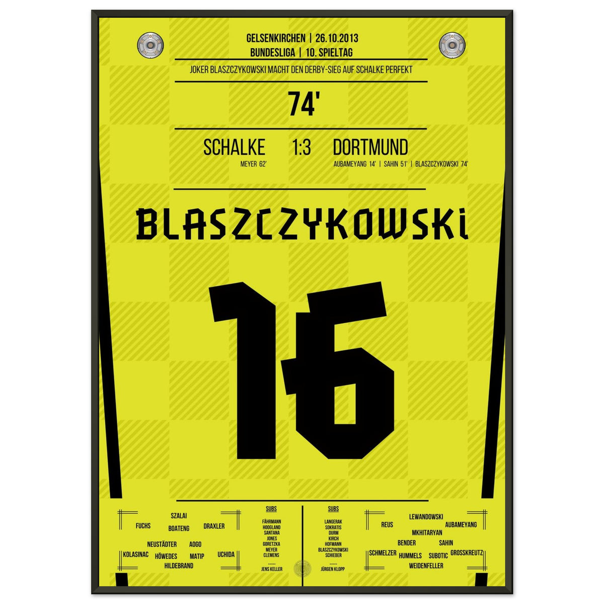 Blaszczykowski a remporté le derby à Schalke en 2013
