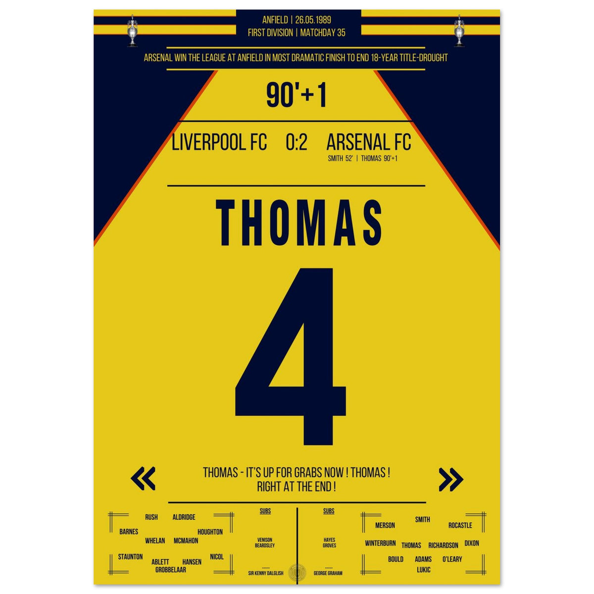 Thomas' dramatischer Siegtreffer zum Titelgewinn in Anfield 1989