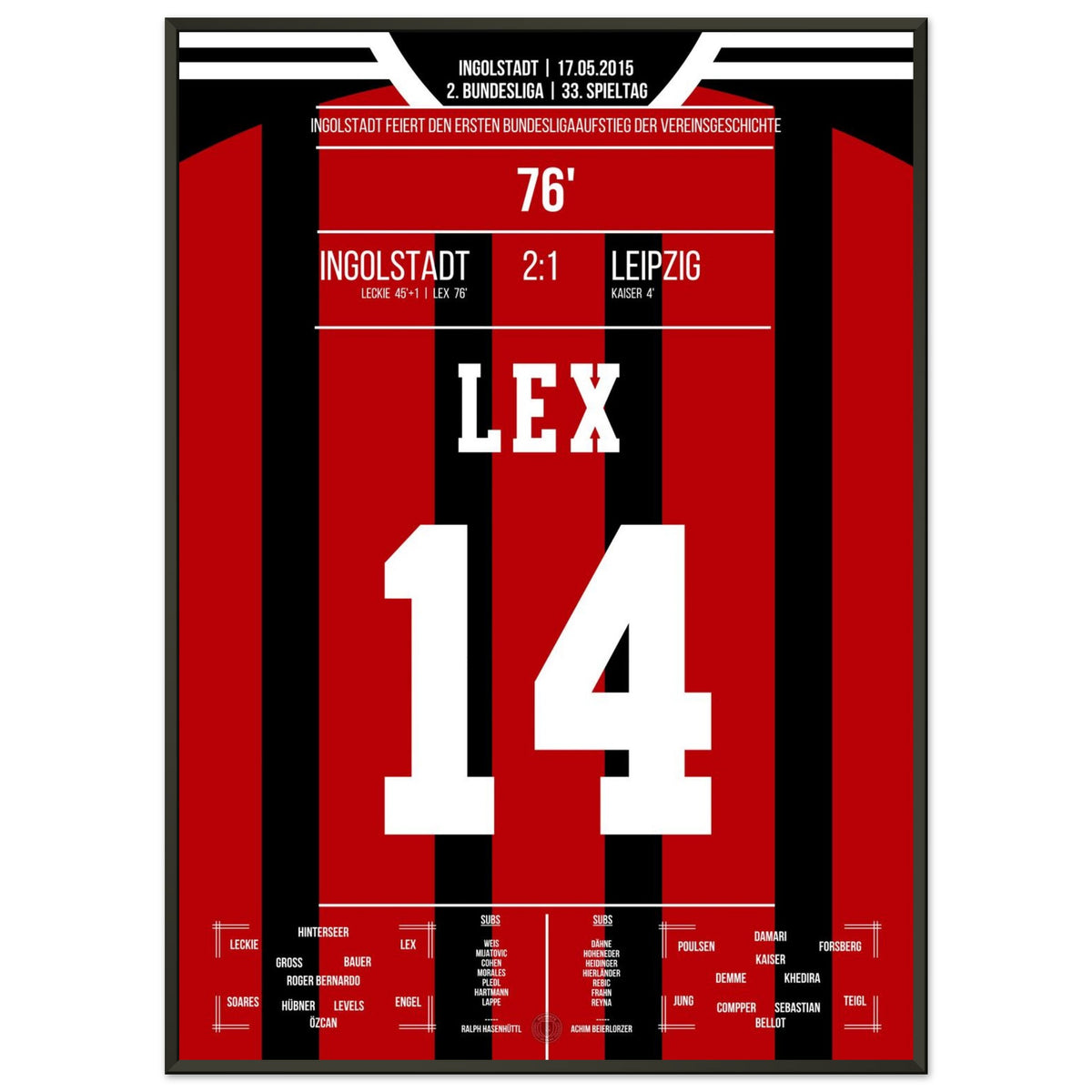 Lex propulse Ingolstadt en Bundesliga pour la première fois