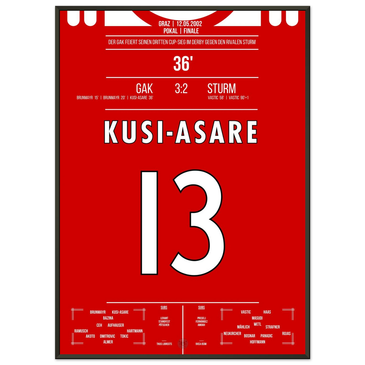 GAK's Pokalsieg im Derby 2002