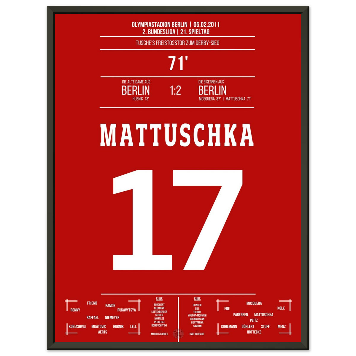Mattuschka's free-kick goal for the derby victory
