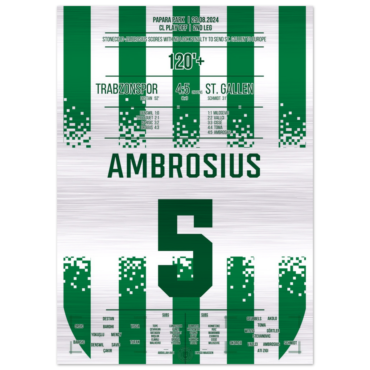 (Metal Print) Ambrosius führt St. Gallen nach Europa!