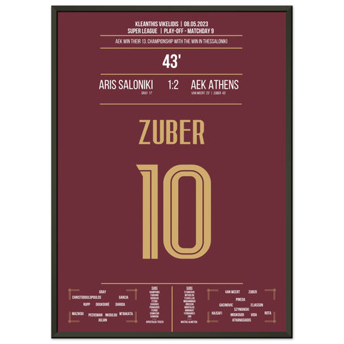 Zuber's gol per il 13° campionato dell'AEK