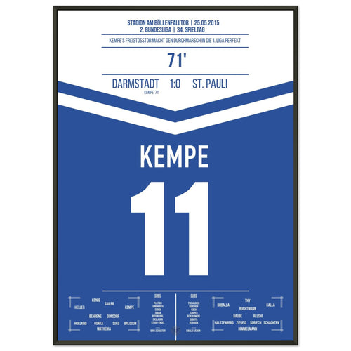 La montée de Darmstadt en Bundesliga en 2015