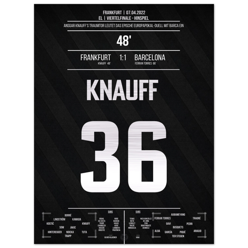Il gol da sogno di Knauff contro il Barcelona – Metal Edition