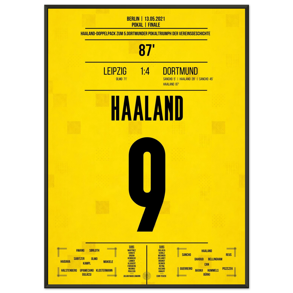 Haaland doublé lors du triomphe en Coupe de Dortmund