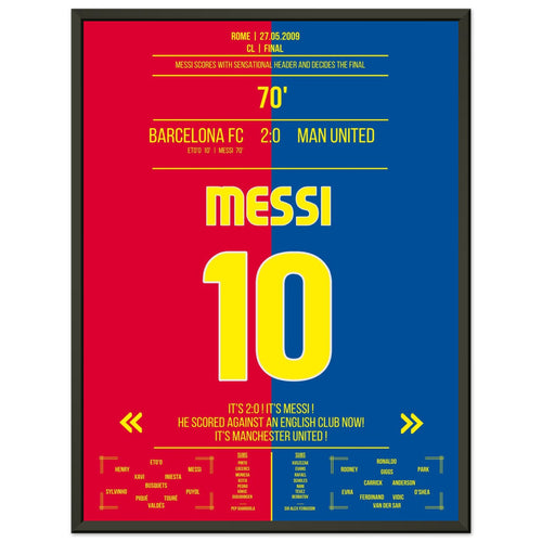 Messi's header goal in the 2009 final against ManU