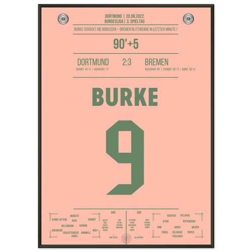 Burke crowns Bremen's incredible comeback in Dortmund 2022