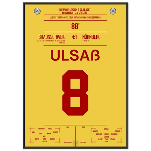 Victoire de Braunschweig au championnat allemand en 1967