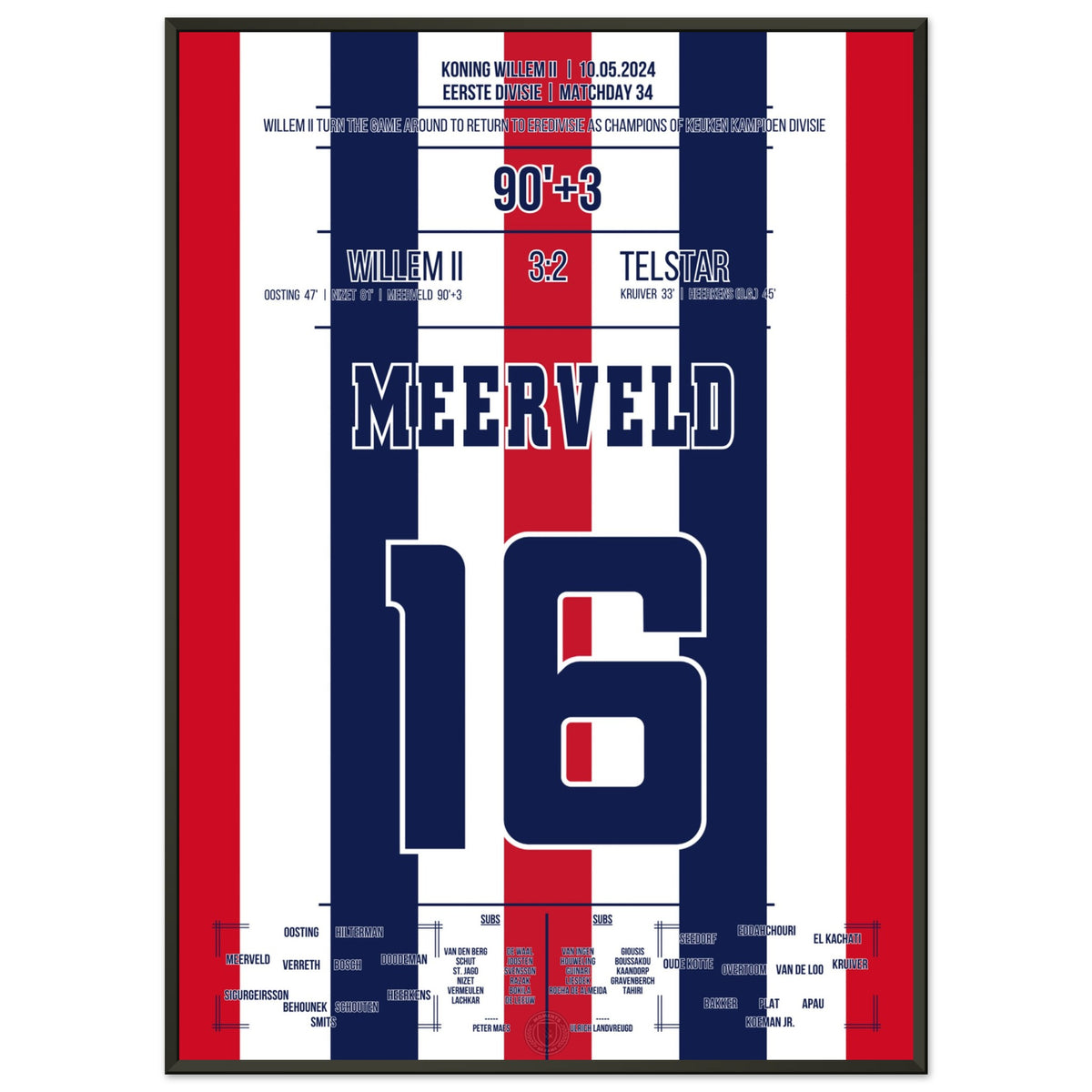 Willem II Aufstiegsfeier in die Eredivisie in 2024