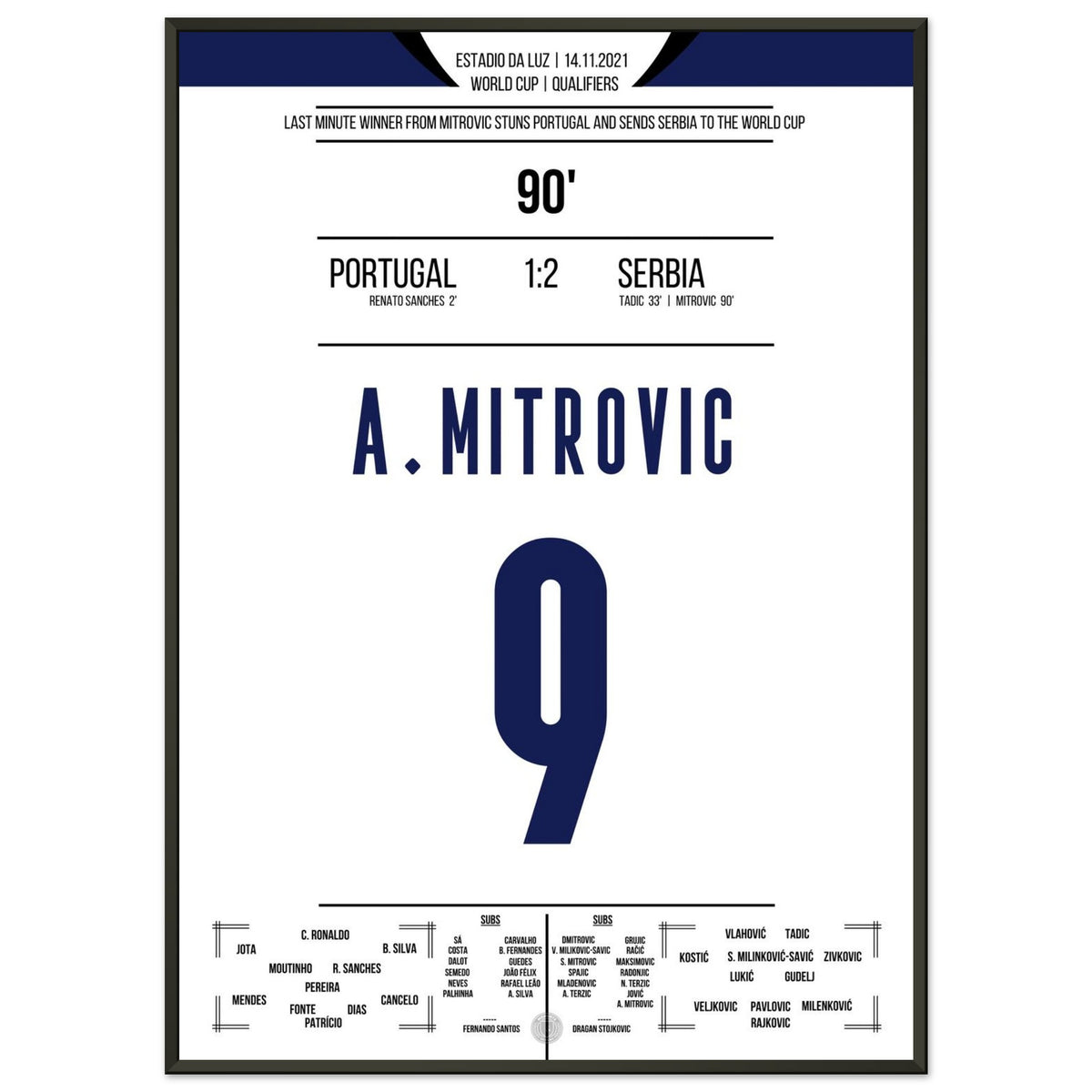 Mitrovic propulse la Serbie à la Coupe du Monde à la dernière minute