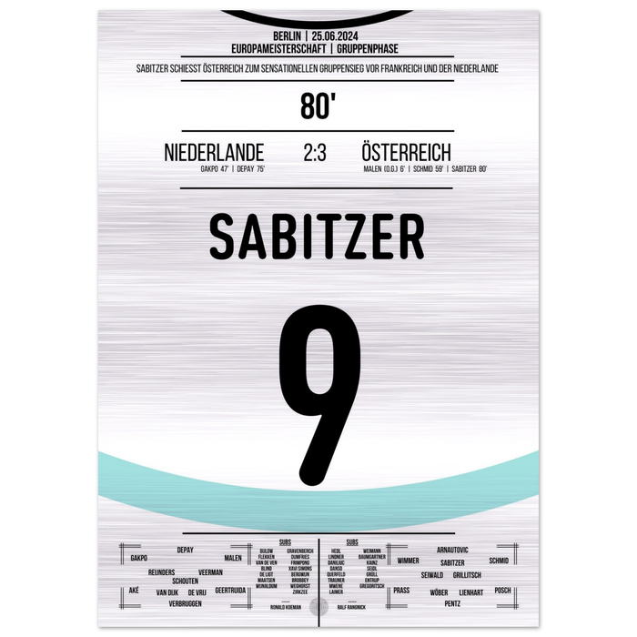 Sabitzer trascina l'Austria al successo nel girone all'EM – Metal Edition