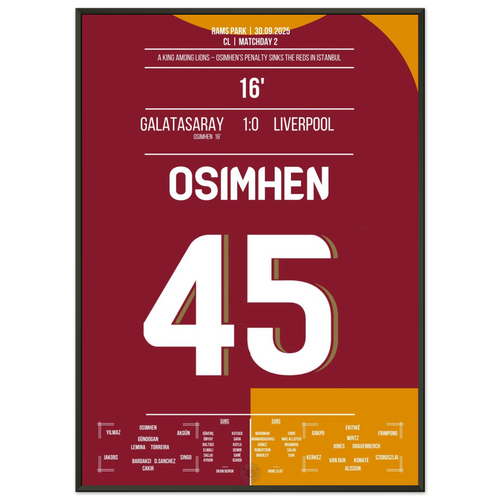 Osimhen wird zum Löwen – Galatasaray ringt Liverpool nieder!