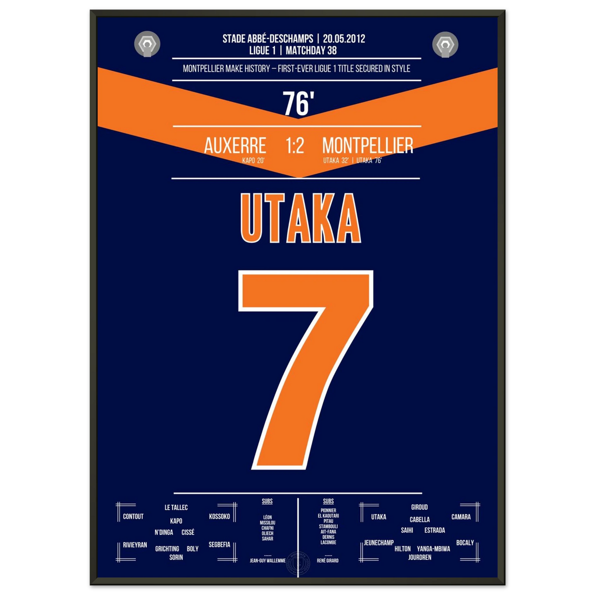 Utaka crowns the miracle – Montpellier are champions of France!