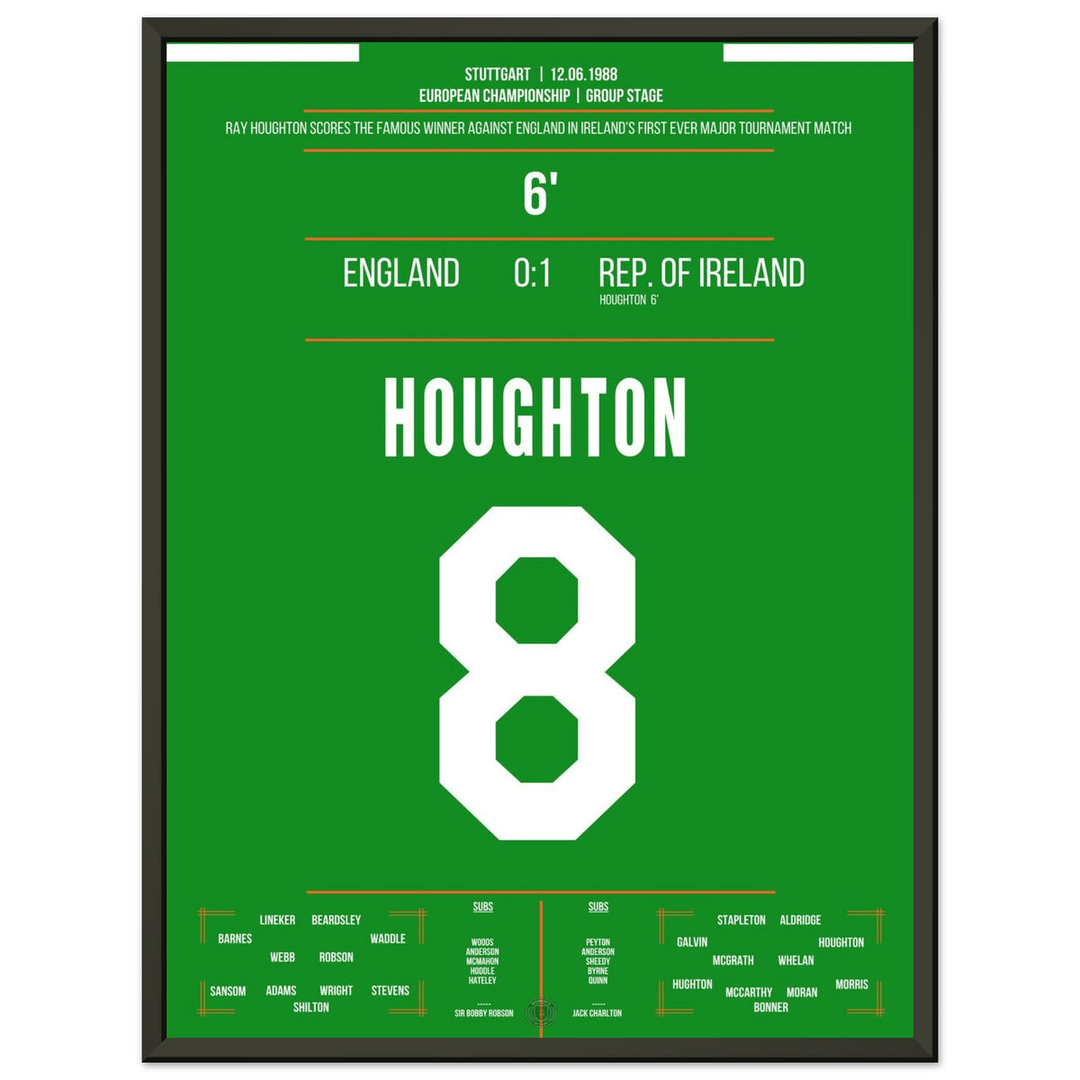 Houghton's famous winning goal against England 1988