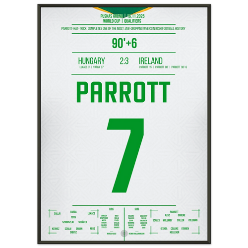 Parrott-Hattrick! Irland stürmt mit wildem Sieg in Ungarn in die WM-Playoffs