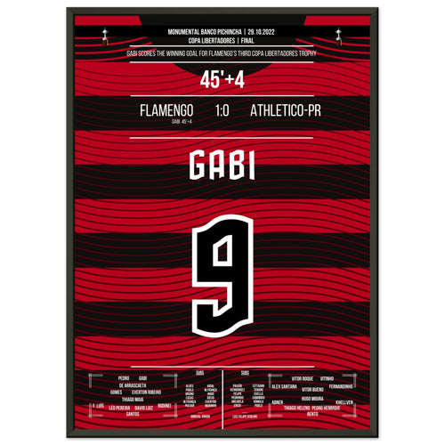 Gabi mit dem entscheidendem Tor zum dritten Copa Libertadores Triumph für Flamengo