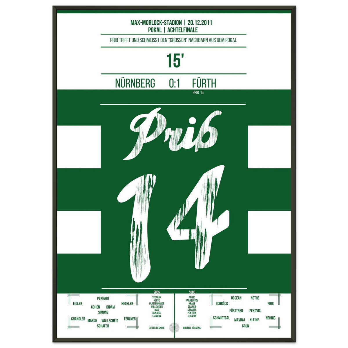 Prib Pokalheld mit Siegtreffer im Frankenderby 2011