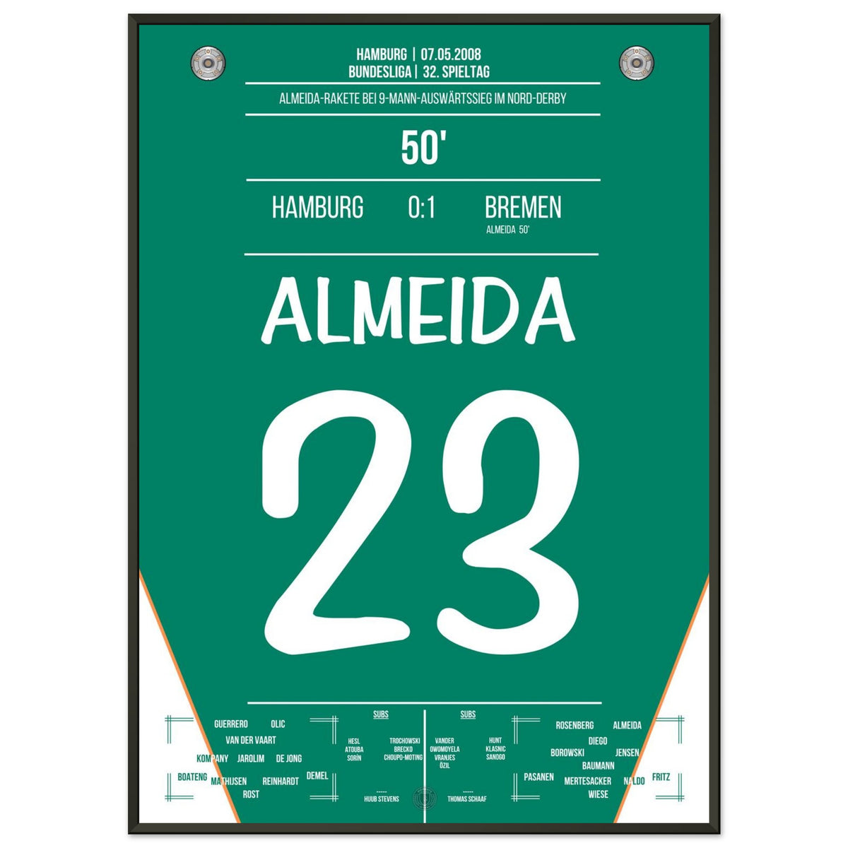 Almeida allume la fusée dans le derby du Nord 2008