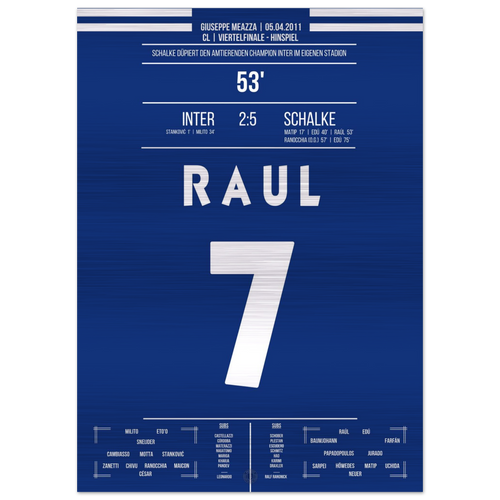 Lo show di Raul nella vittoria roboante contro i campioni in carica dell'Inter nei quarti di finale di CL 2011 – Metal Edition