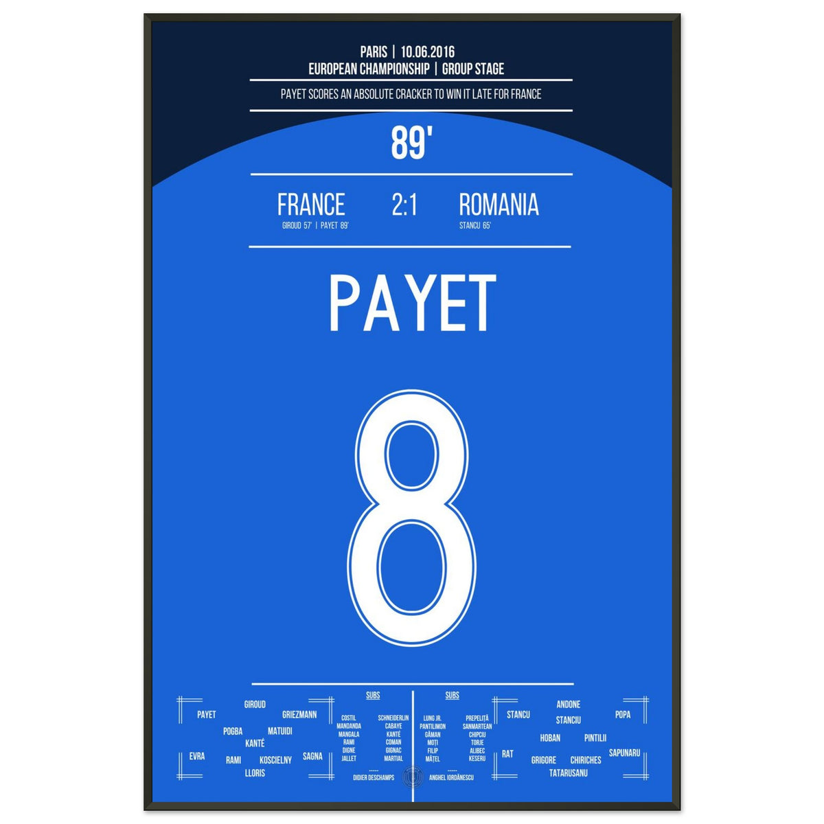 Payet's dream goal for victory against Romania