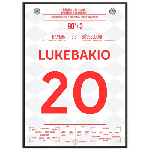 Lukebakio Hattrick gegen Bayern in 2018