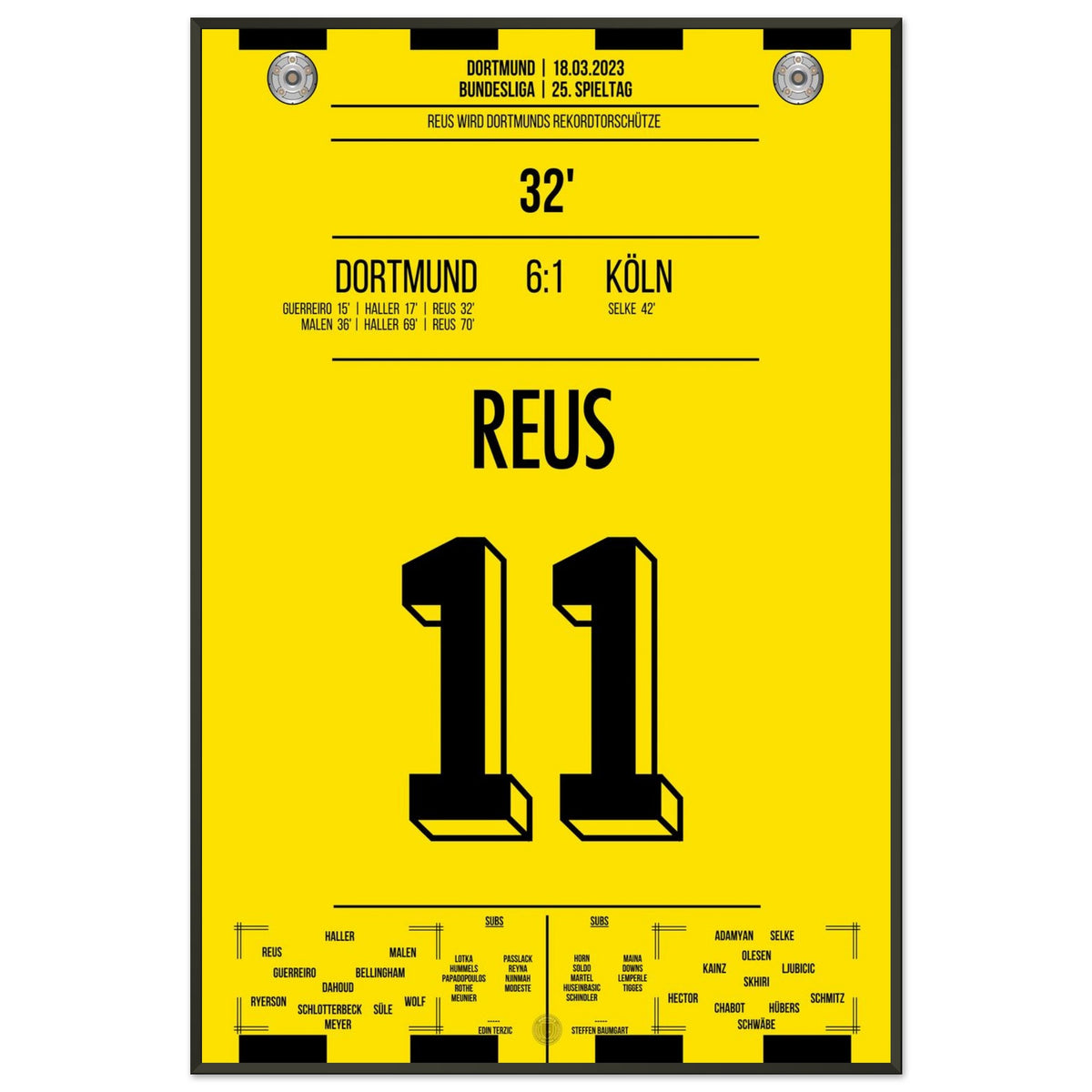 Reus' Rekord-Tor gegen Köln in 2023