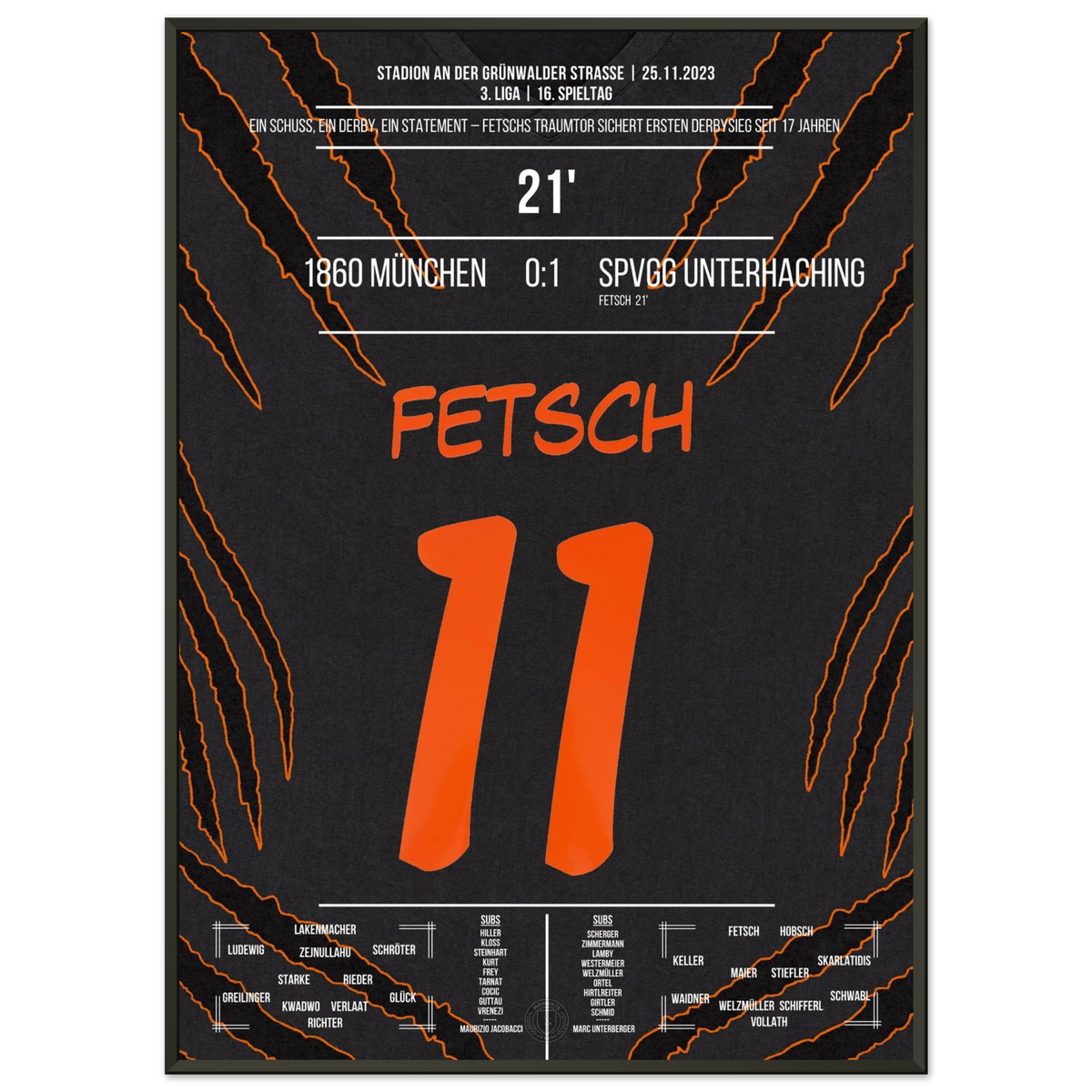 Fetsch fires Haching to their first derby win in 17 years