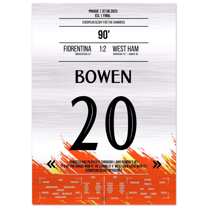 Bowen's Last-Minute Siegtreffer zum Europapokal Triumph für die "Hammers" – Metal Edition