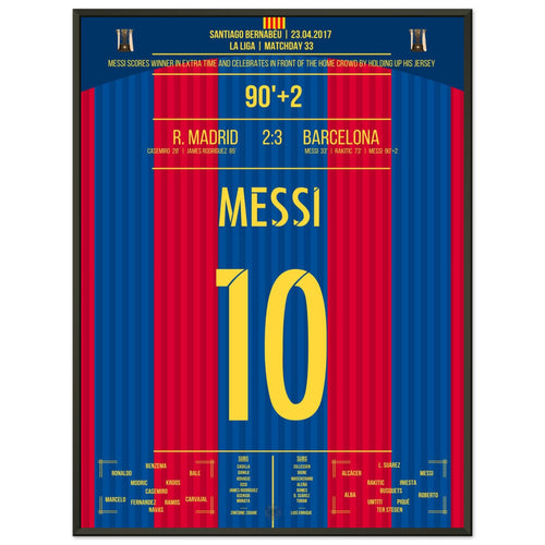 Messi avec un jubilé légendaire de maillot devant les fans du Real
