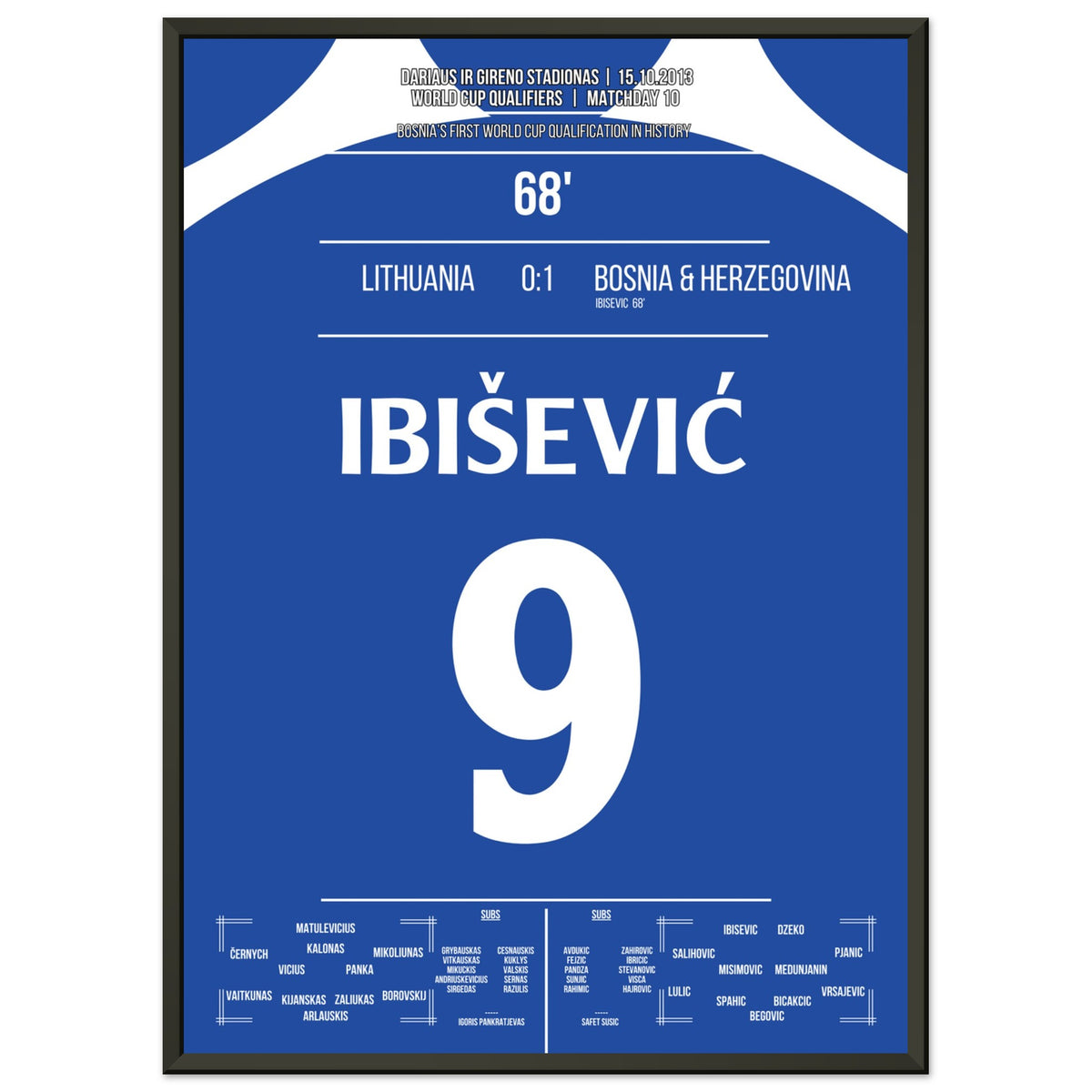 Ibisevic propulse la Bosnie vers sa première participation à la Coupe du monde de son histoire